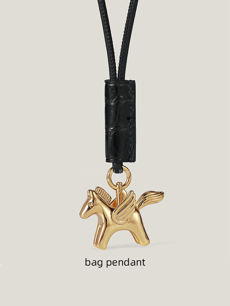 Luxury Bags Hermes - Luxury Brass Pegasus Bag Charm for