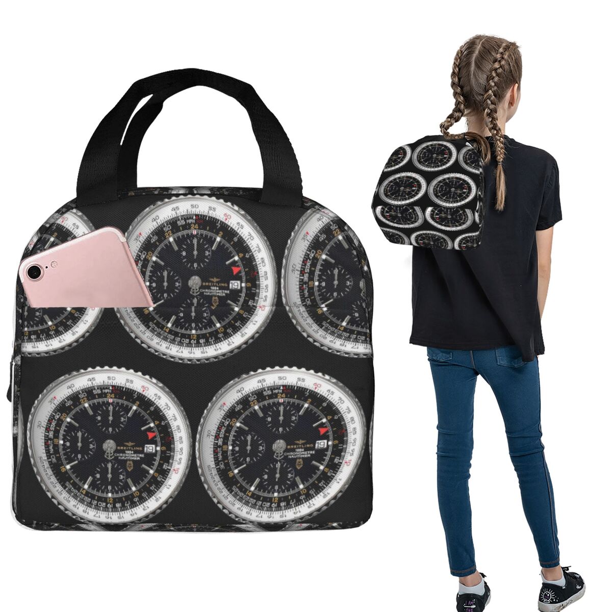 Luxury Bags For Kids - Luxury Watch Face Insulated Lunch Bag