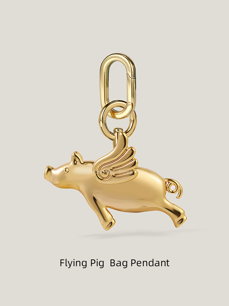 Luxury Bags Hermes - Luxury Brass Fliggy Bag Charm for