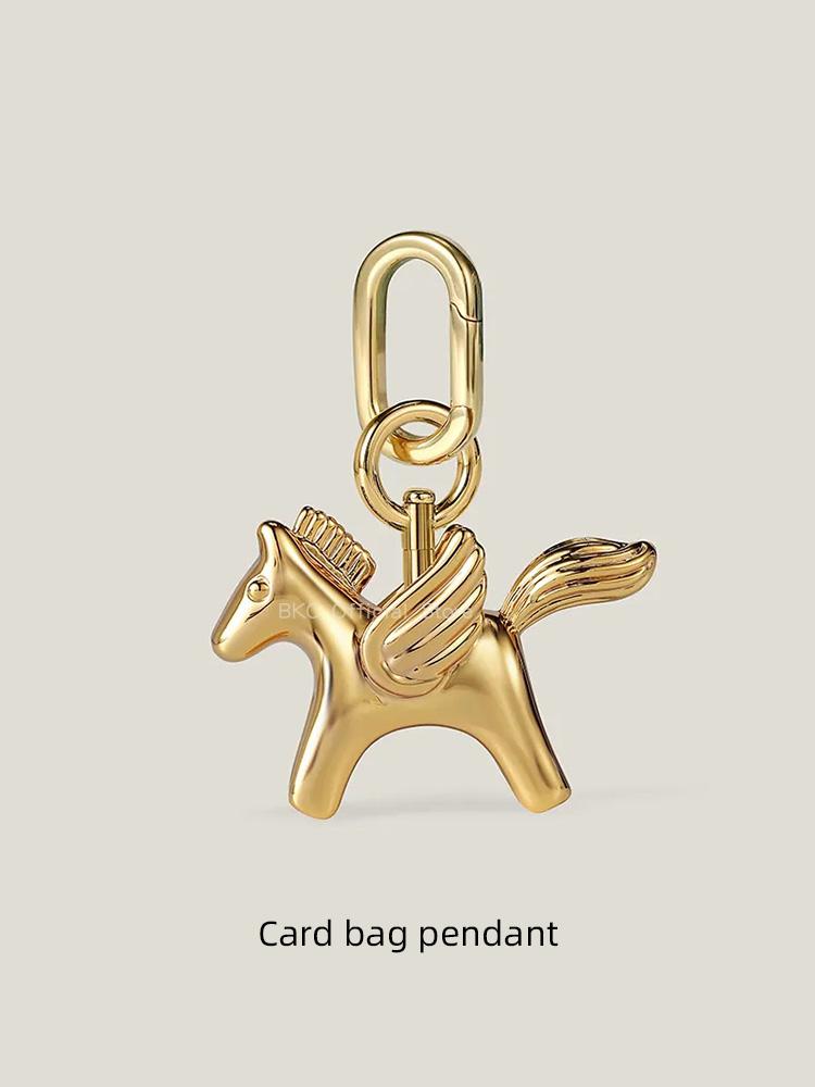 Luxury Bags Hermes - Luxury Brass Pegasus Bag Charm for