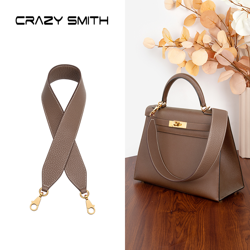 Luxury Bags Hermes - CRAZYSMITH Genuine Leather Luxury Bag Strap