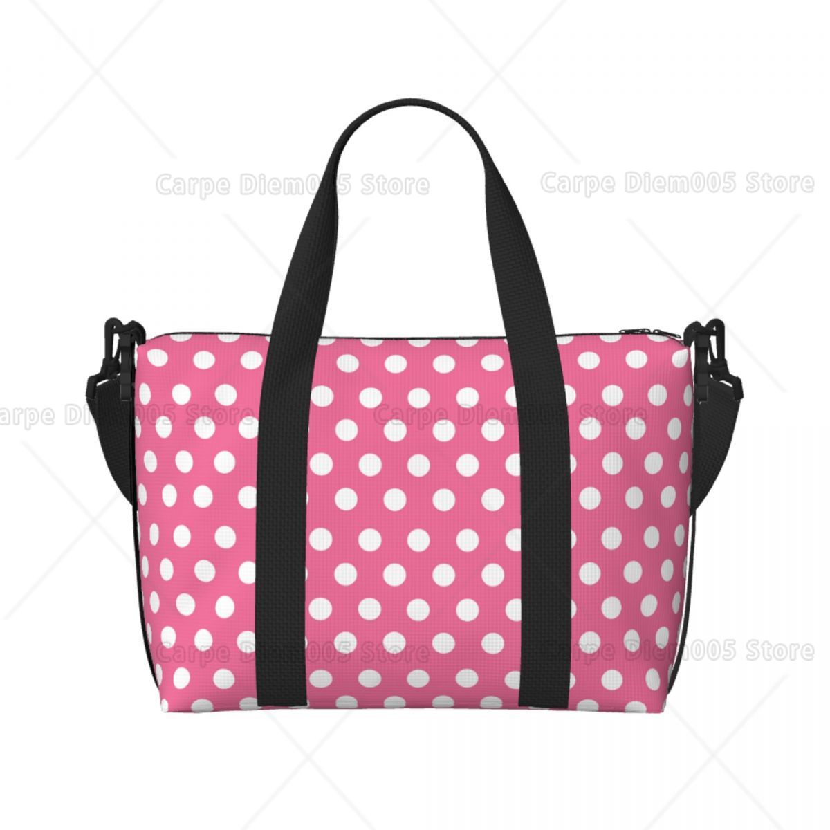Pink Polka Dots Tote Bag Large - огляд і ціна Luxury Bags Luggage