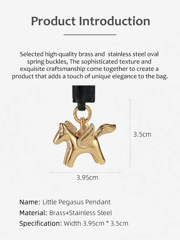 Luxury Brass Pegasus Bag Charm - огляд і ціна Luxury Bags Hermes