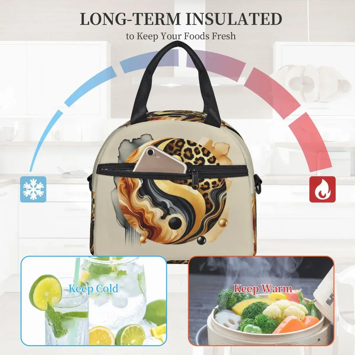 Leopard Yin Yang Luxury Gold M - огляд і ціна Luxury Bags For Kids