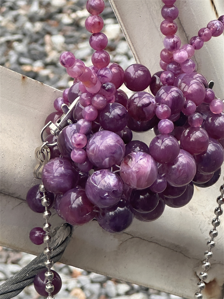 Girls Mini Purple Beaded  Clut - огляд і ціна Luxury Bags For Kids