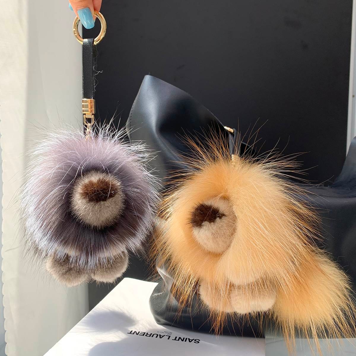 Luxury Real Mink Fur Lion Pend - огляд і ціна Luxury Bags For Kids