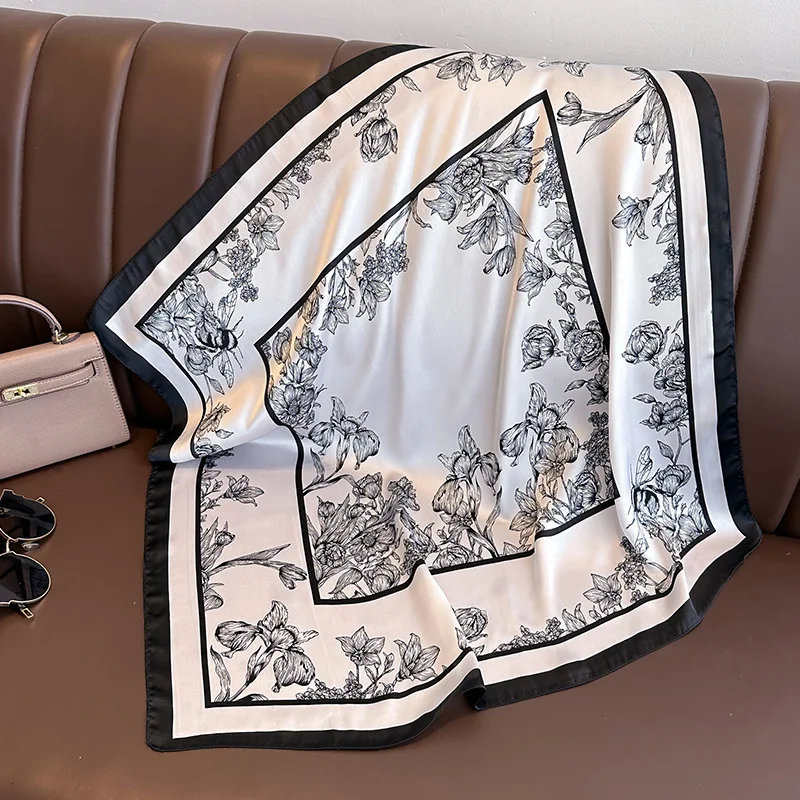 70*70cm Luxury Floral Print Si - огляд і ціна Luxury Bags Trending