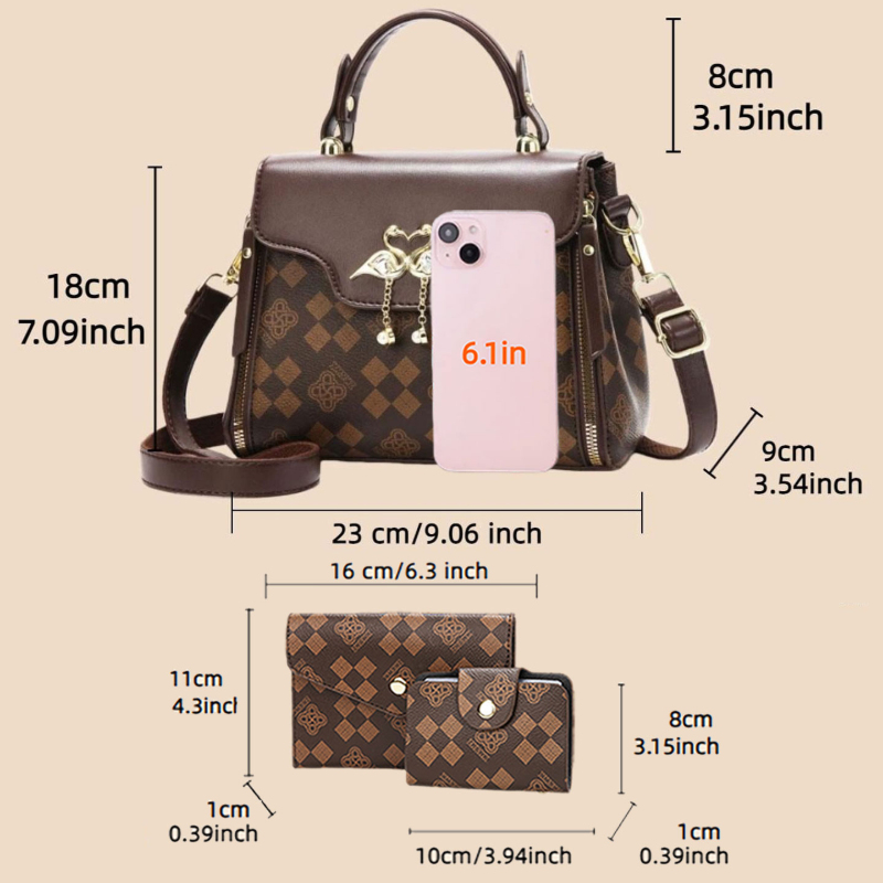 3-piece women's bag set, light - огляд і ціна Luxury Bags & Leather Repair Of Atlanta Reviews