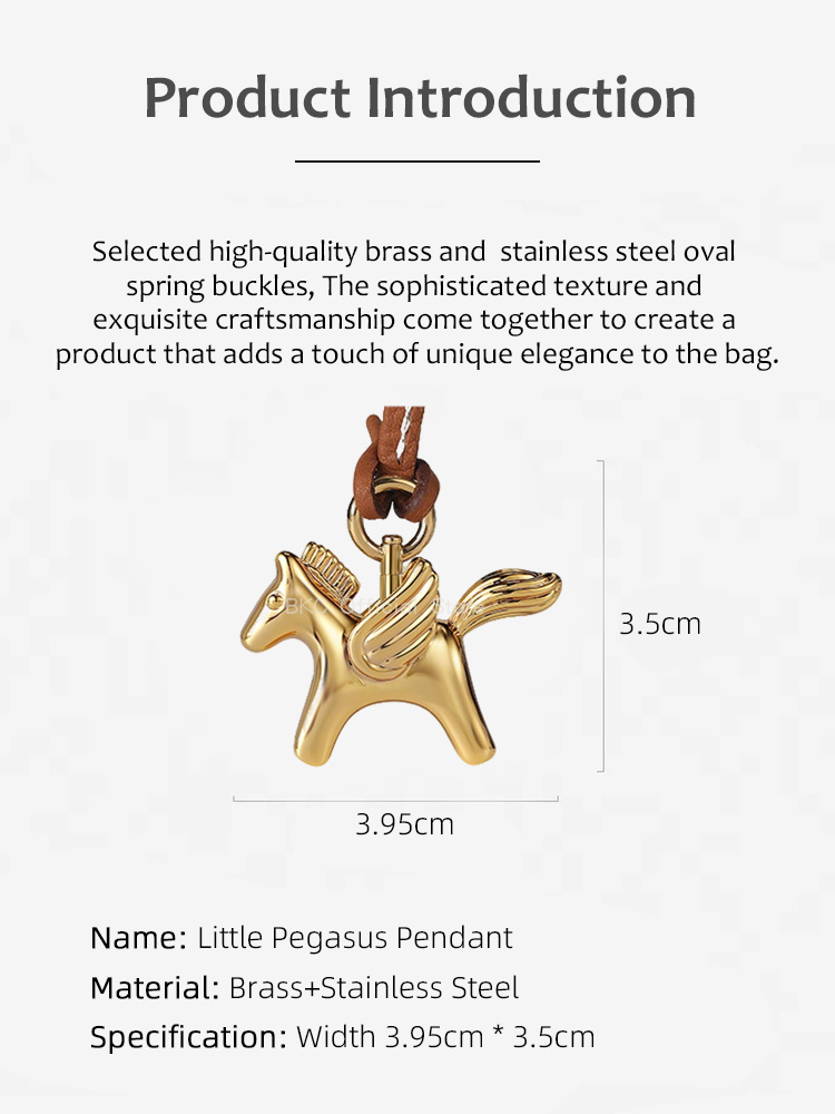 Luxury Brass Pegasus Bag Charm - огляд і ціна Luxury Bags Hermes